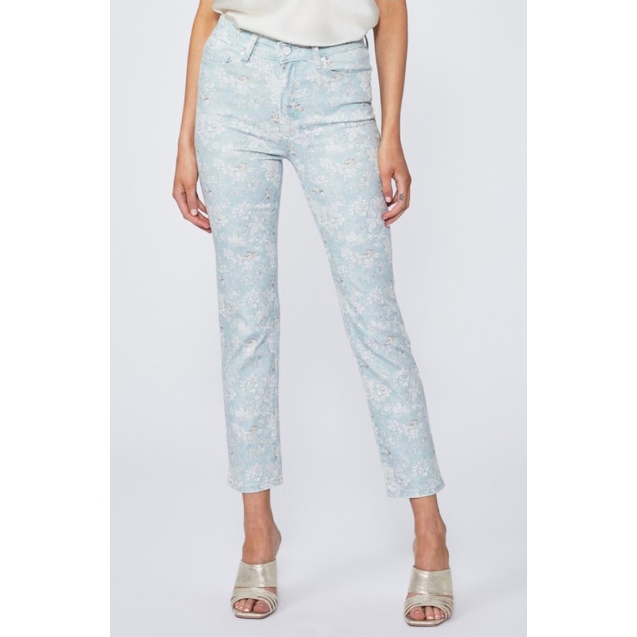 Paige X Sanderson Cindy Floral Straight Leg Jeans Chiswick 26